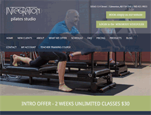Tablet Screenshot of integrationpilates.com